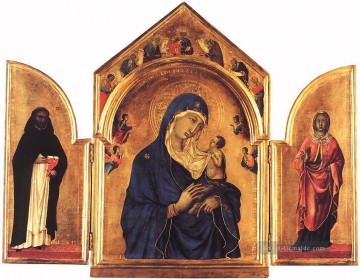 Triptychon Schule Siena Duccio Ölgemälde
